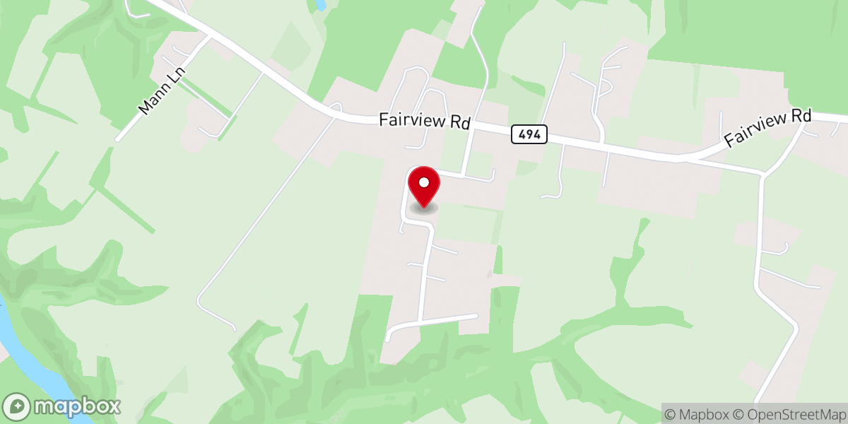 Map showing location of Fairview Wesleyan Methodist