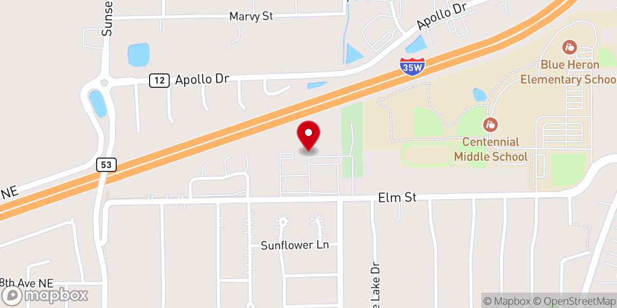 Map showing location of St. Joseph of the Lakes Catholic Church