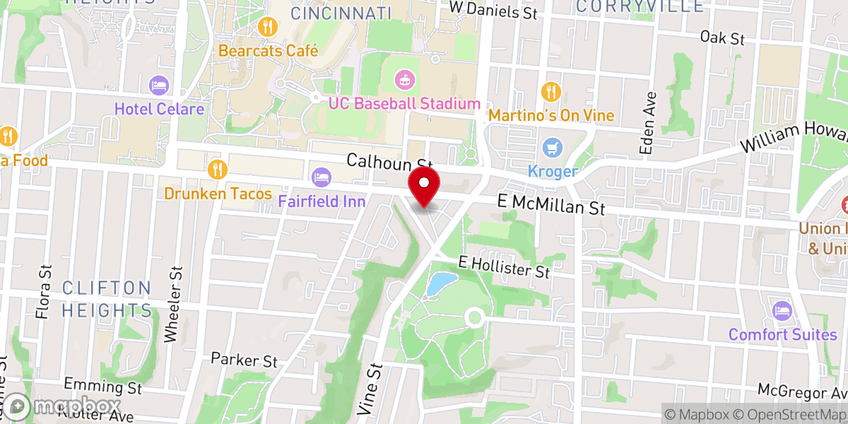 Map showing location of Ascension Reformed Church