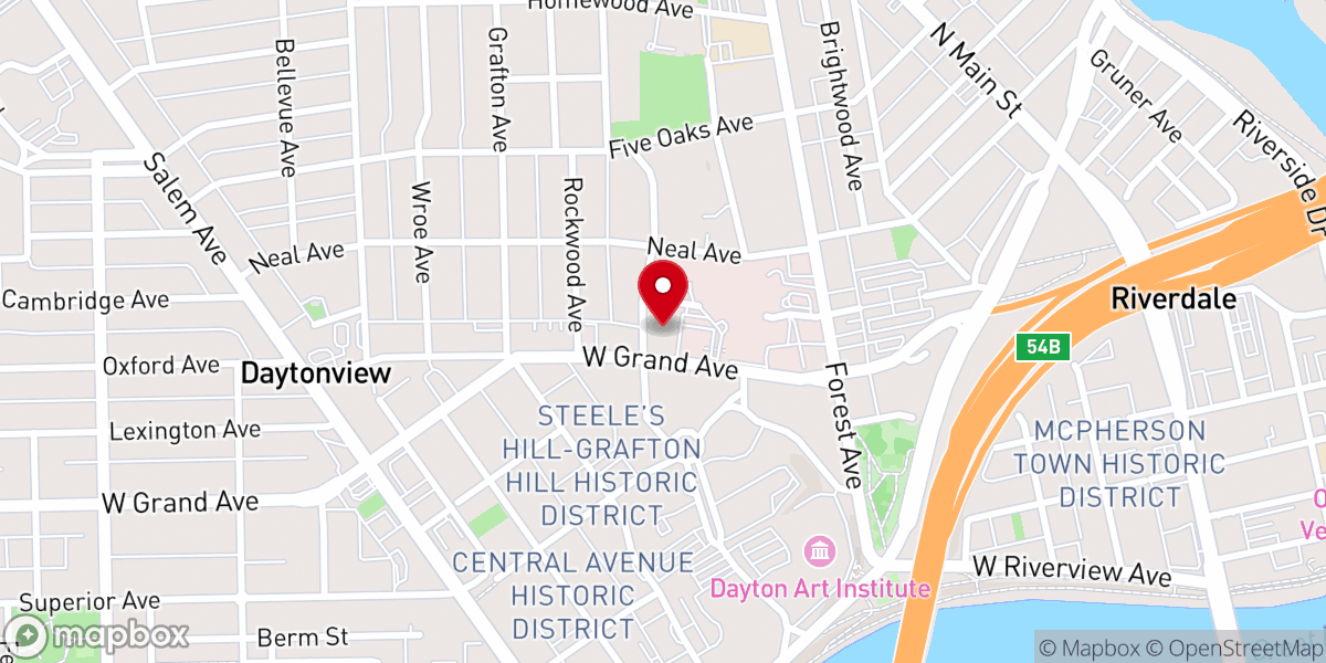 Map showing location of First Church of Christ, Scientist