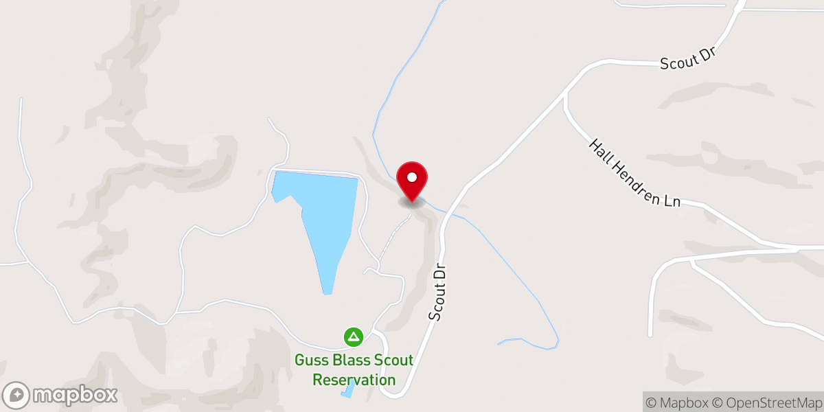 Map showing location of Chapel