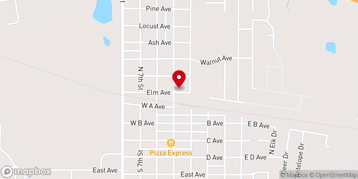 Map showing location of Cache Christian Church