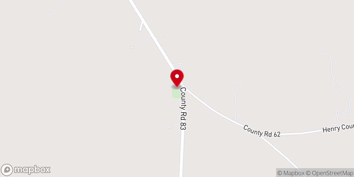 Map showing location of Mount Pisgah Baptist Church