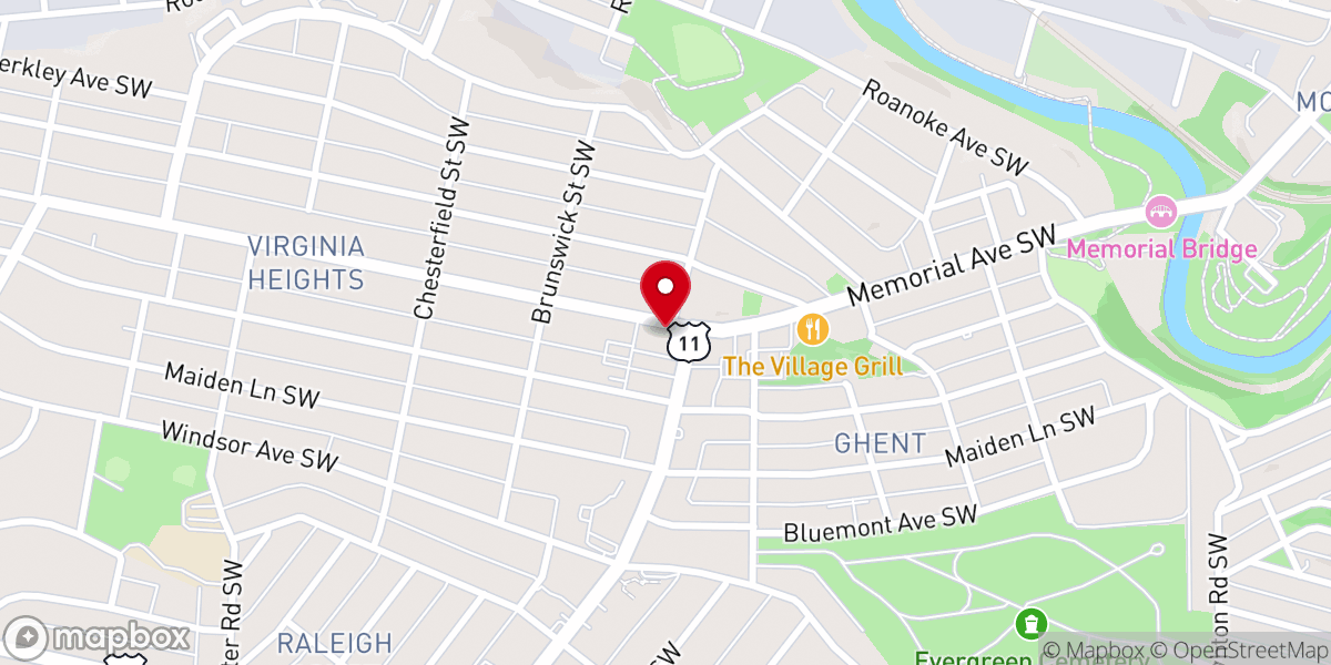 Map showing location of Heights Community Church
