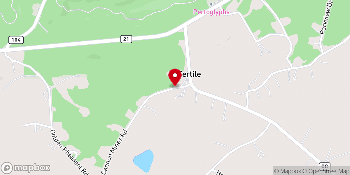 Map showing location of Rural Parish Workers of Christ