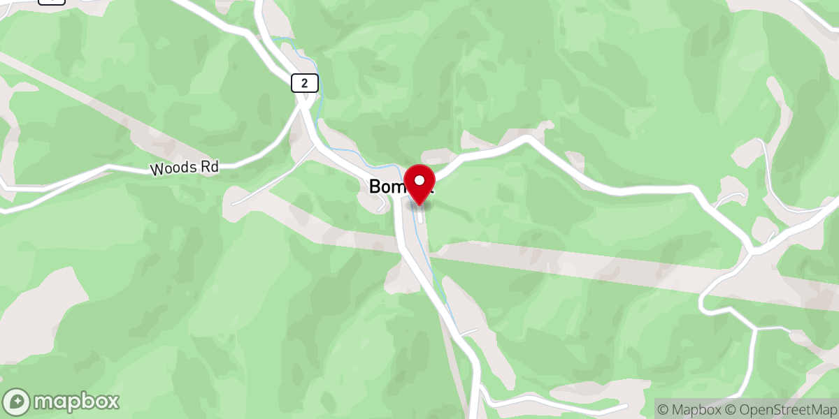 Map showing location of Bomont Methodist Church