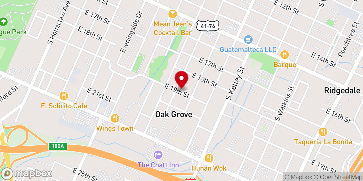 Map showing location of Evangelical Methodist Church