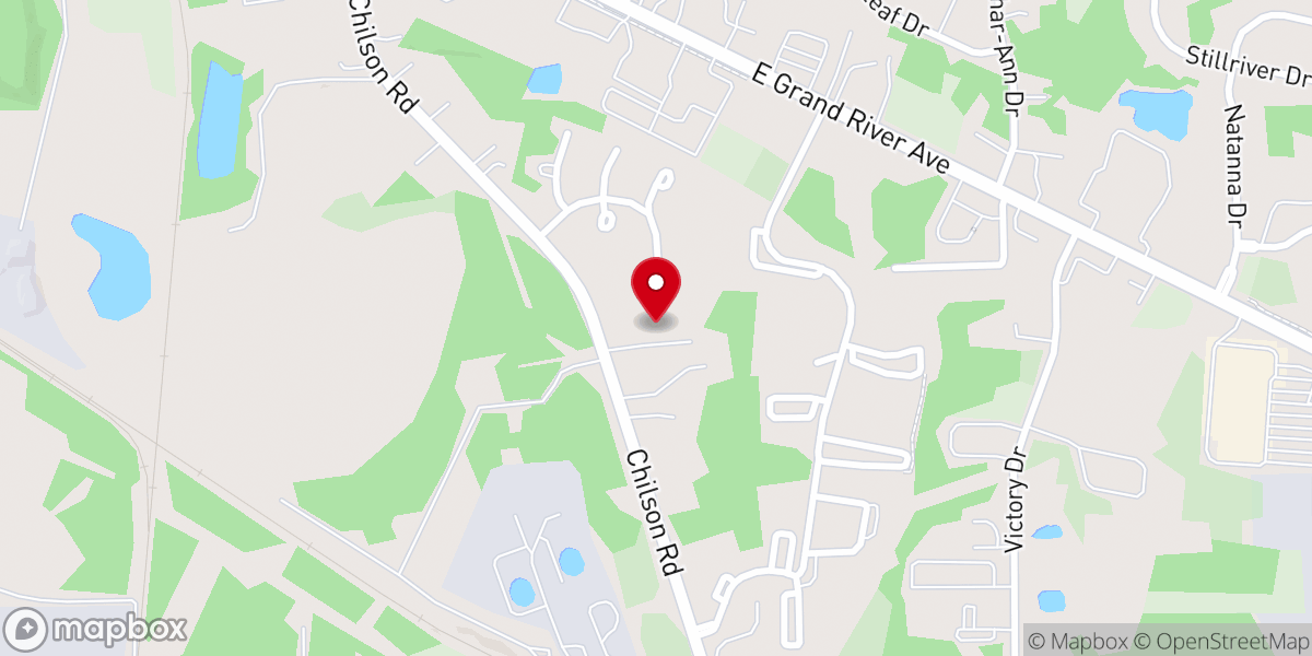 Map showing location of Liberty Baptist Church