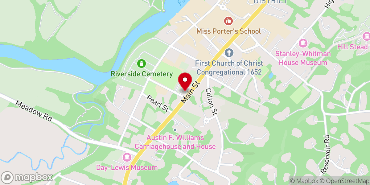 Map showing location of Church of St. Patrick