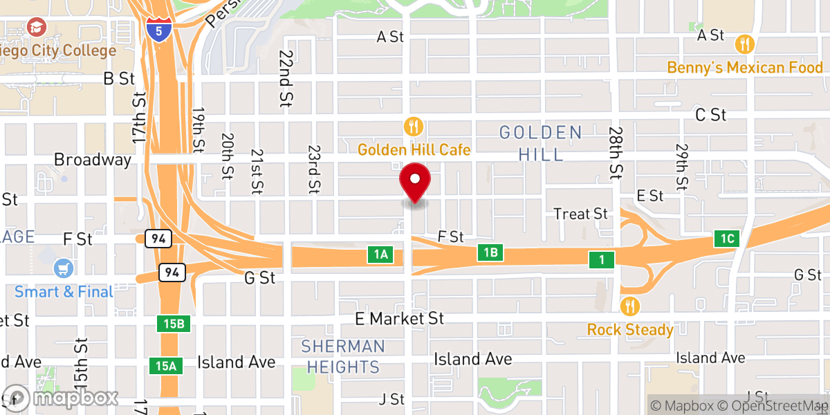 Map showing location of Second Church