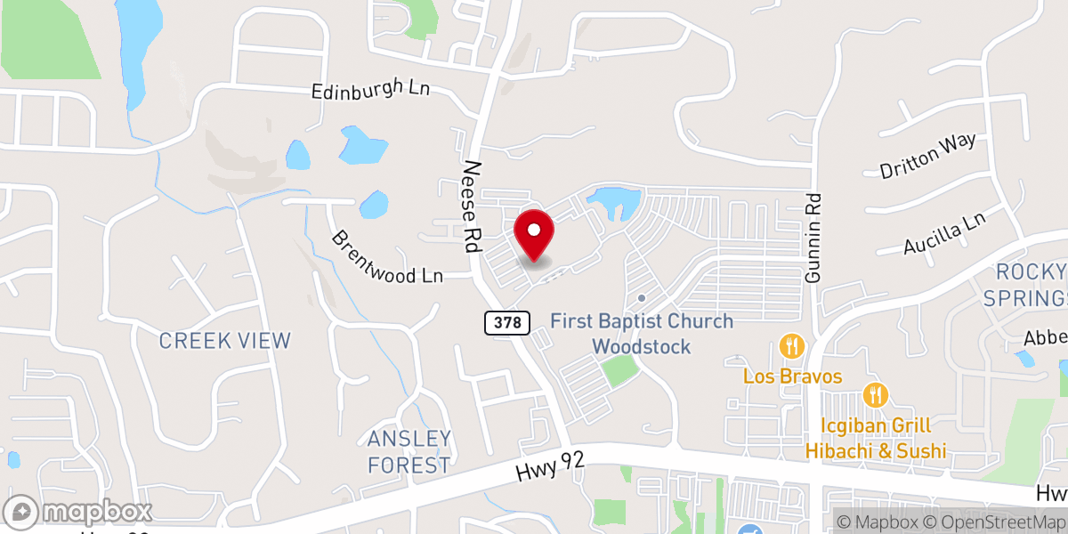 Map showing location of The Chapel