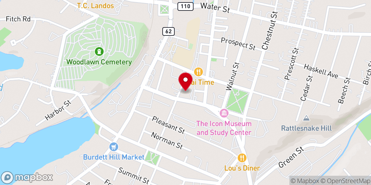 Map showing location of St. John's Rectory, Clinton, MA