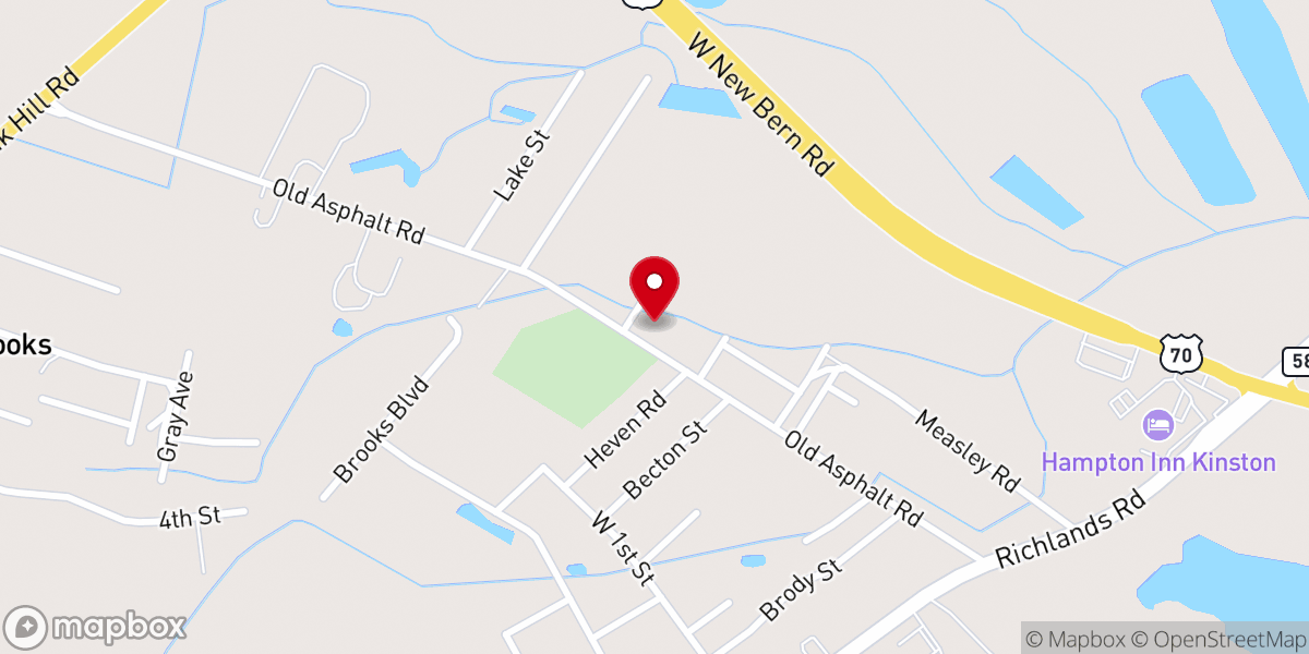 Map showing location of Judges Tabernacle