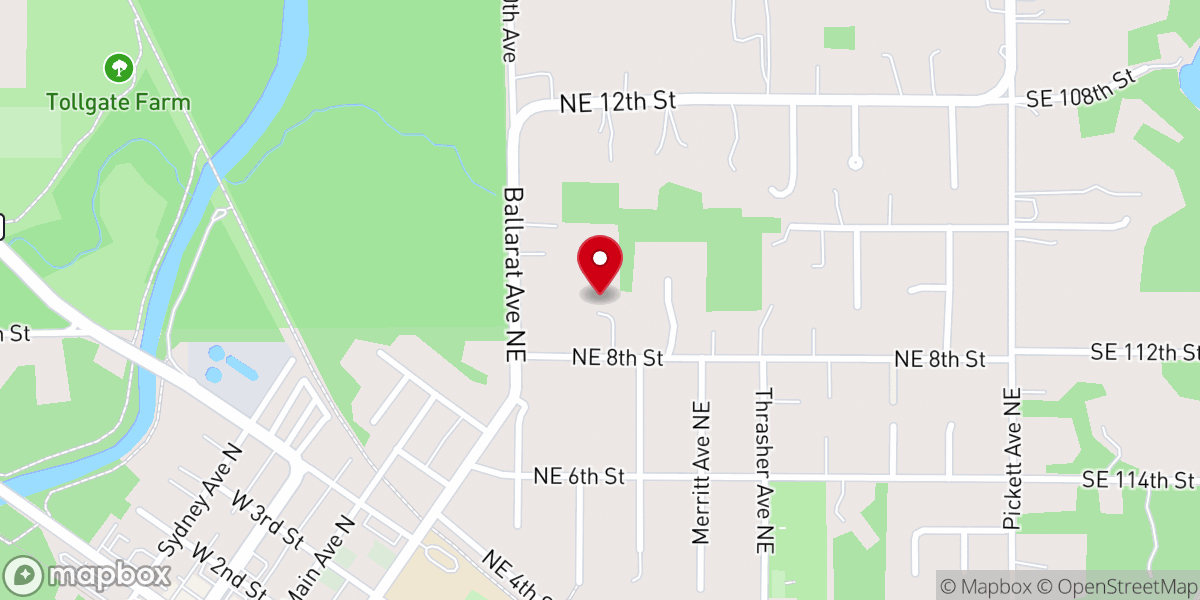 Map showing location of MountainView Christian Fellowship