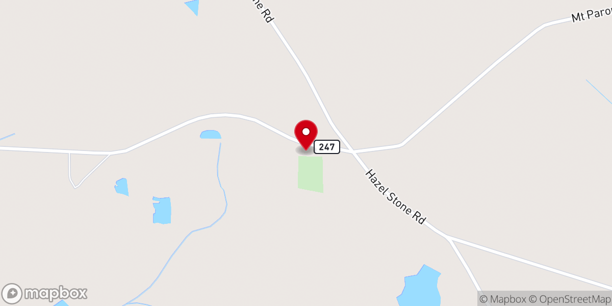 Map showing location of Mount Paran Church
