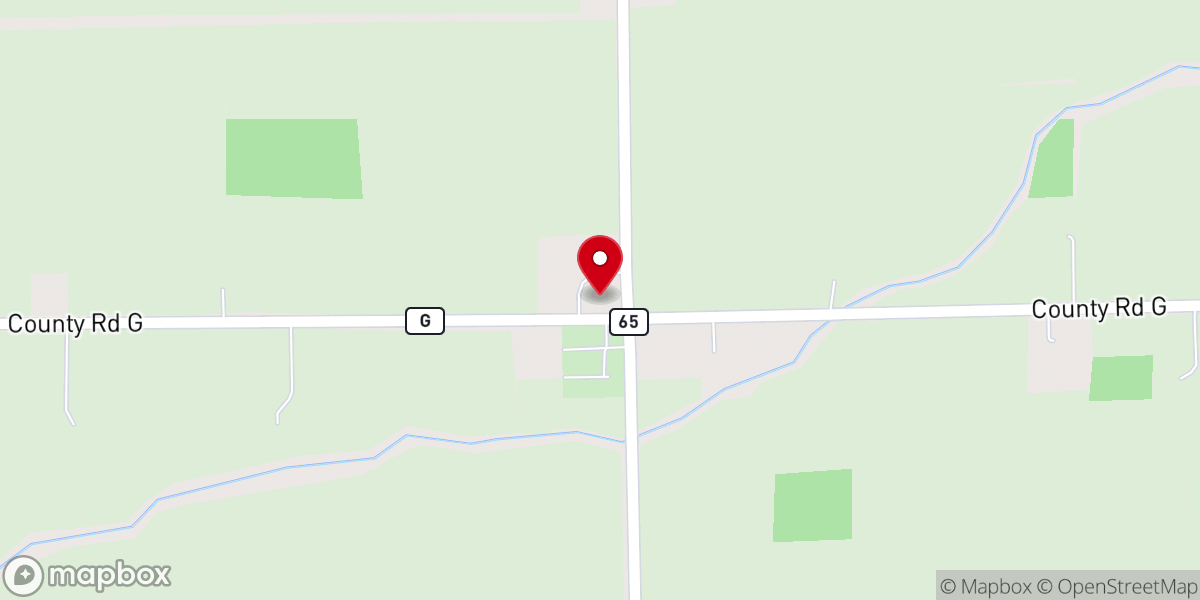 Map showing location of St John Lutheran Church