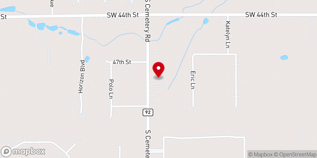 Map showing location of West Metro Church of Christ