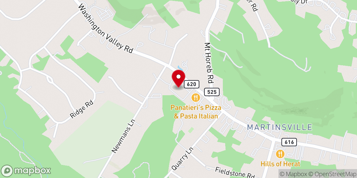 Map showing location of Blessed Sacrament Church