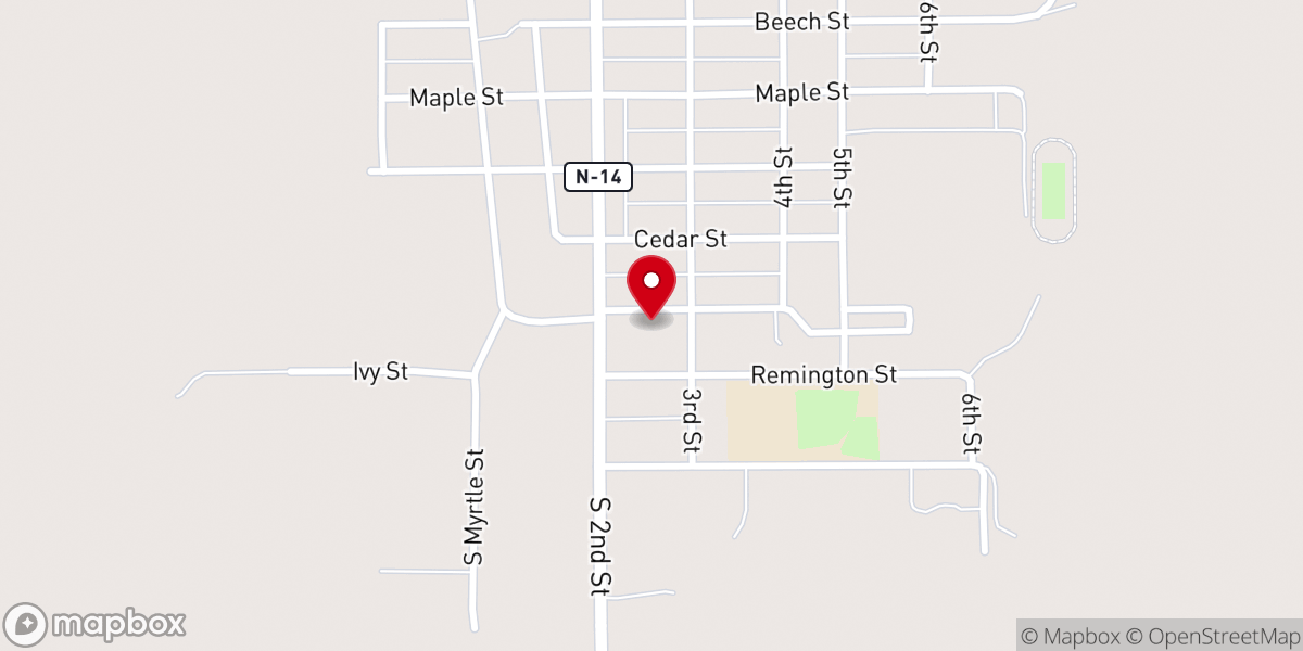 Map showing location of St. Boniface Catholic Church