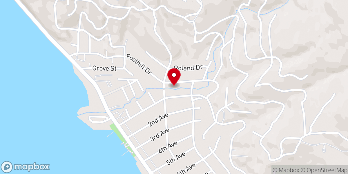Map showing location of Rock of Faith Community Outreach Church