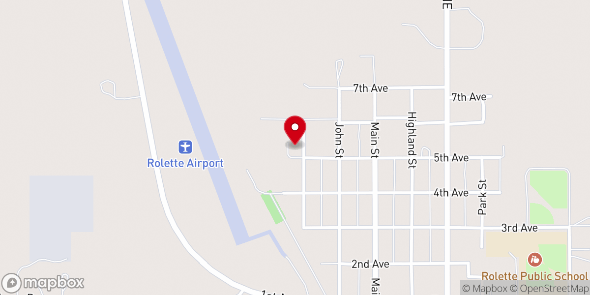 Map showing location of Ebenezer Lutheran Church