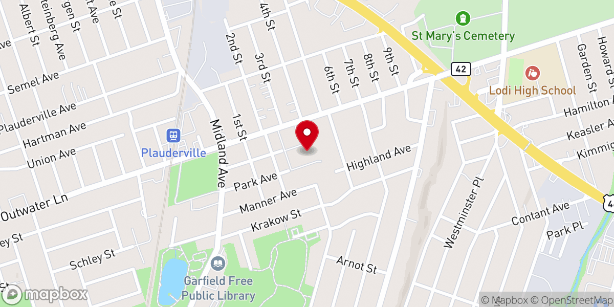 Map showing location of Cultural Center at Three Saints