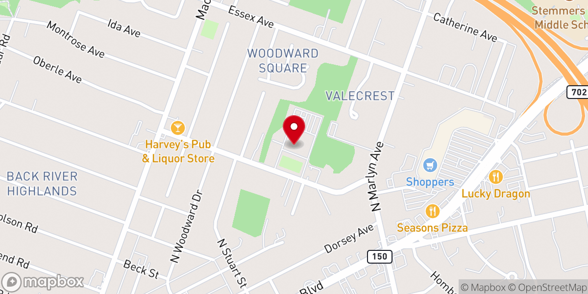 Map showing location of St Clare Catholic Church
