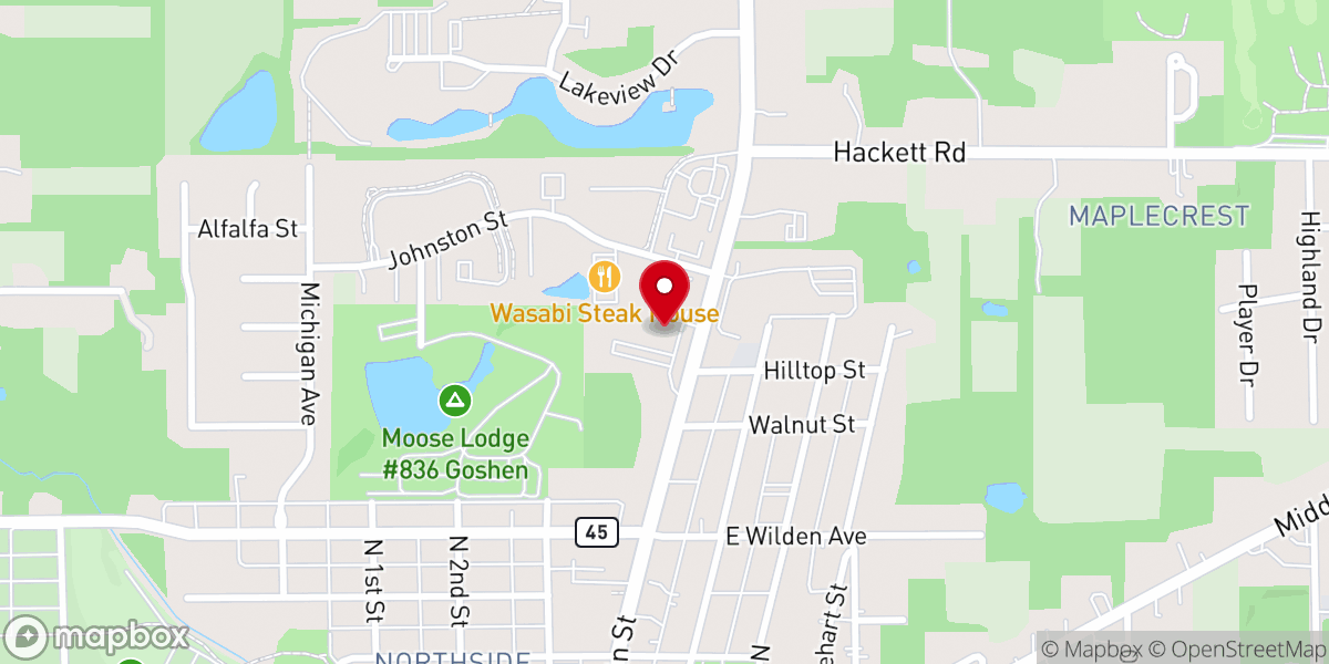 Map showing location of Salvation Army