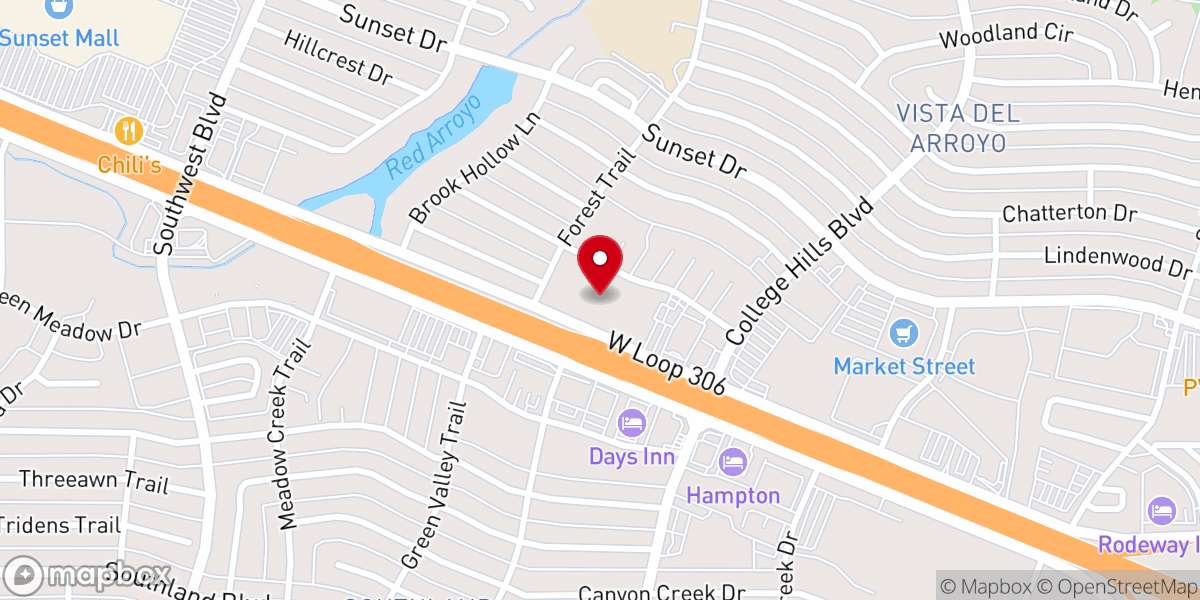 Map showing location of The Life Church Offices