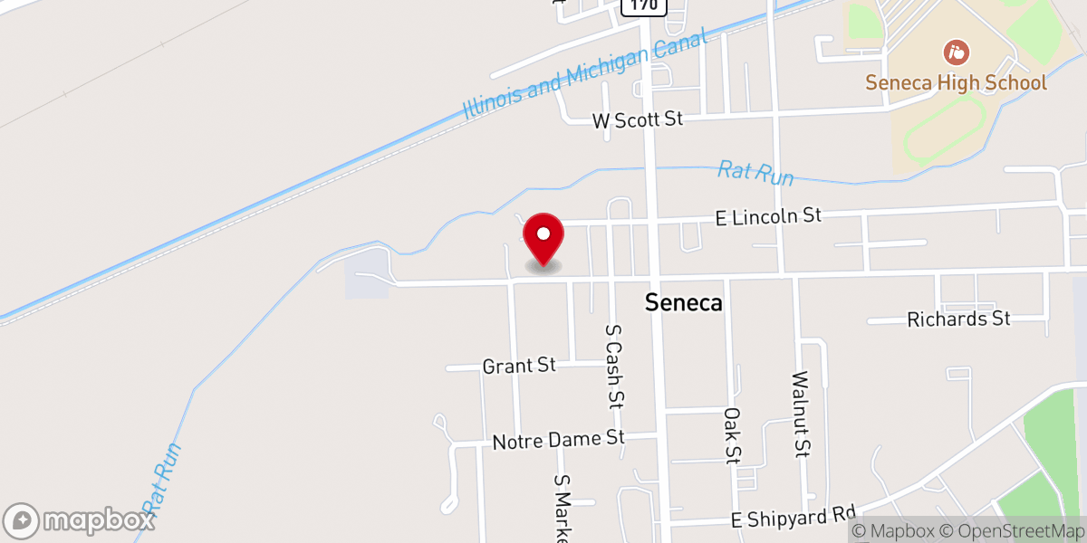 Map showing location of Saint Patrick's Catholic Church Parish Center