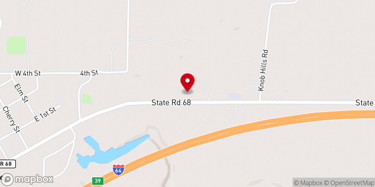 Map showing location of North Friendship General Baptist Church