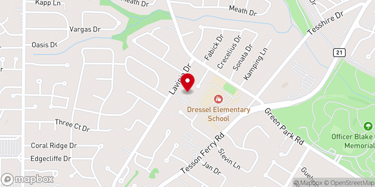 Map showing location of Saint Philips United Church of Christ