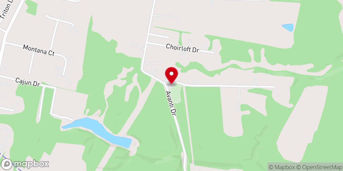 Map showing location of Payne Chapel