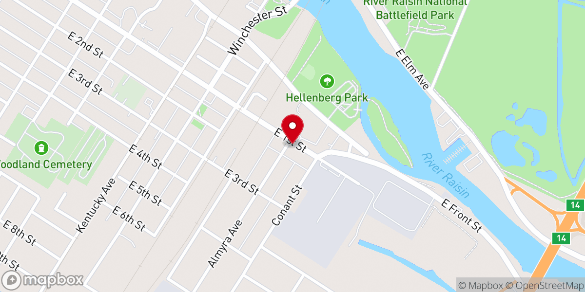 Map showing location of New Faith Temple Church