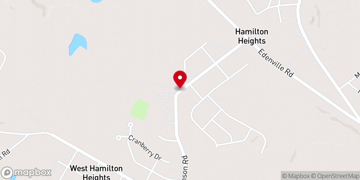 Map showing location of Hamilton Heights God's Missionary Church