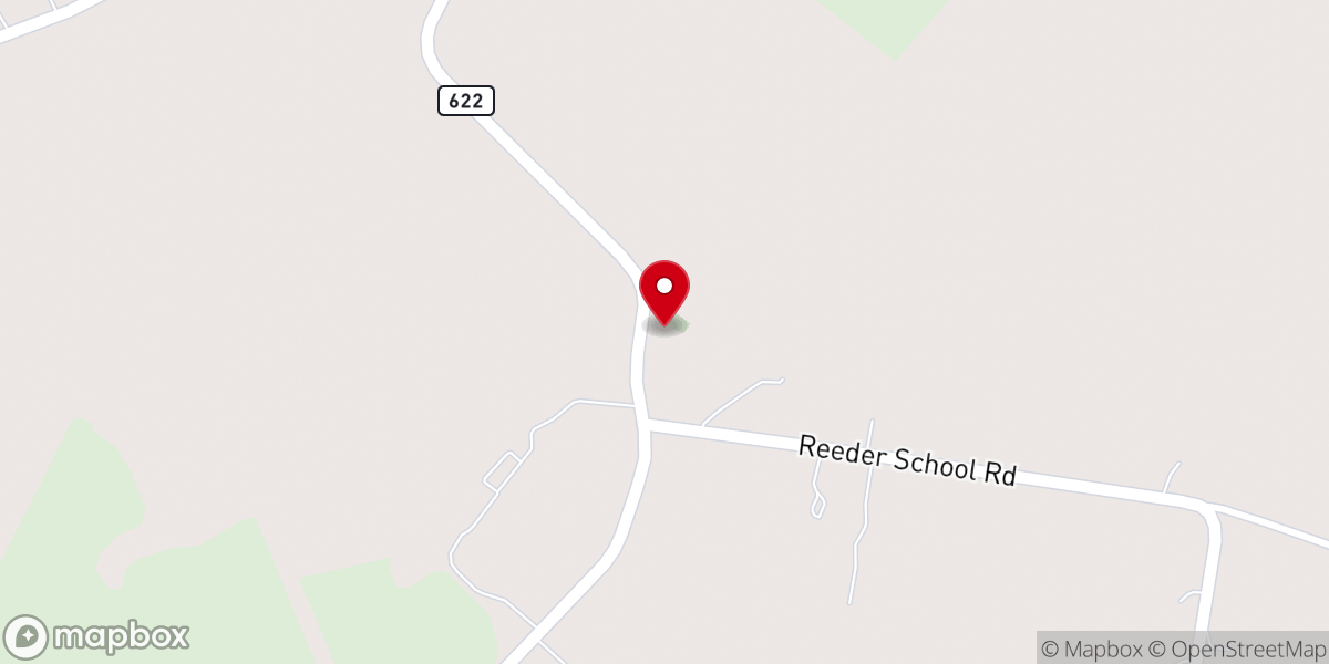 Map showing location of Bethany Church of Christ