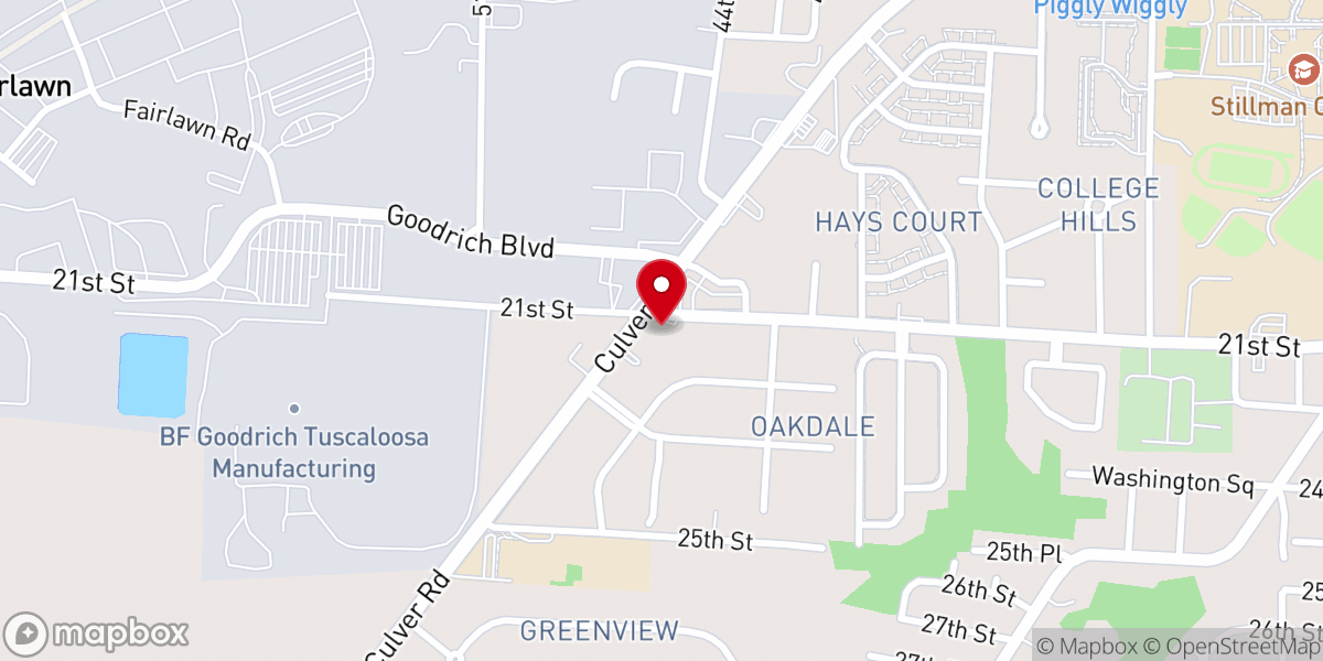 Map showing location of Faith Apostolic Church