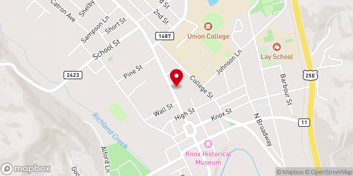Map showing location of First United Methodist Church