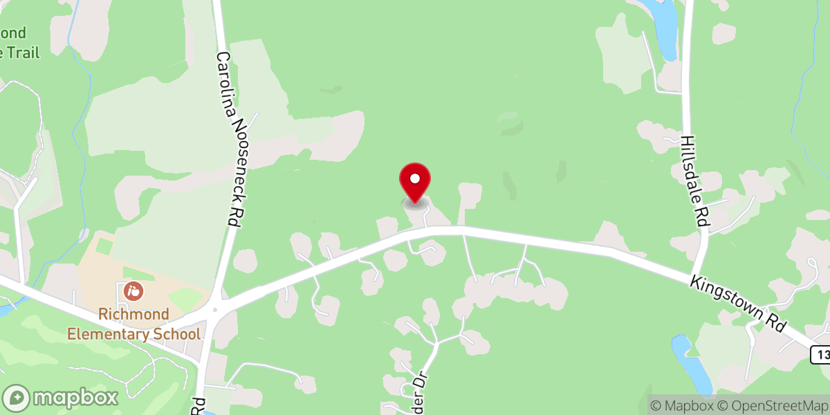 Map showing location of Wood River Baptist Church