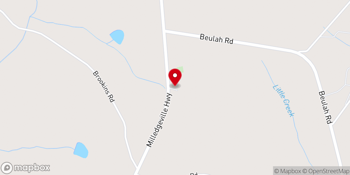 Map showing location of Saint Luke Baptist Church