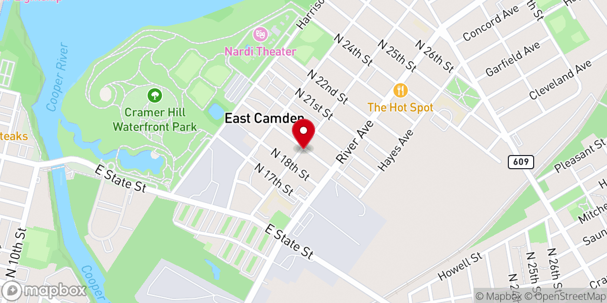 Map showing location of Iglesia De Dios Pentecostal M.I. Renacer En Cristo