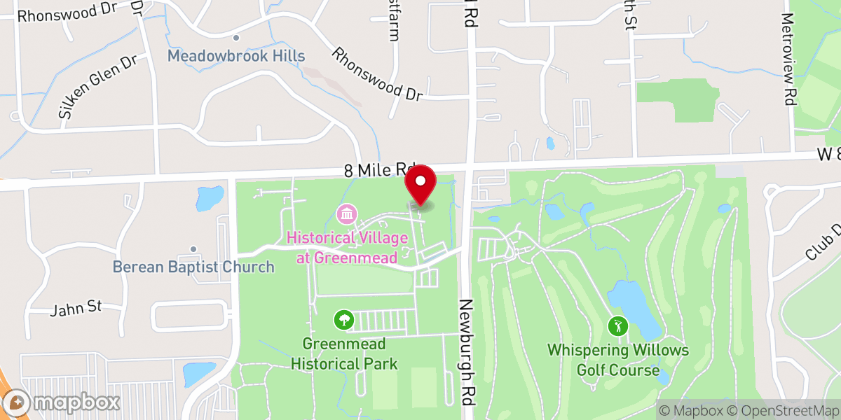Map showing location of Historic Newburg Church