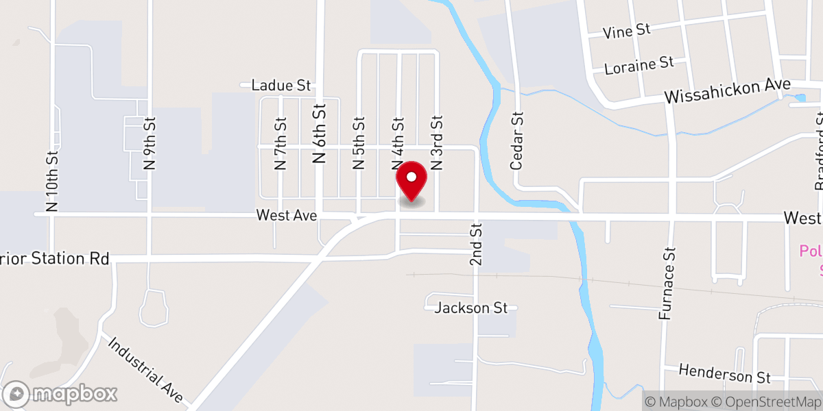 Map showing location of Second Baptist Church of Cedartown