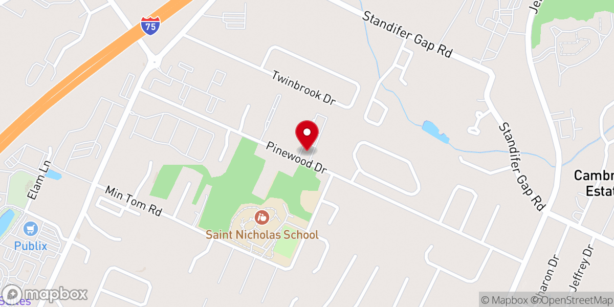Map showing location of Hawkinsville Missionary Baptist Church