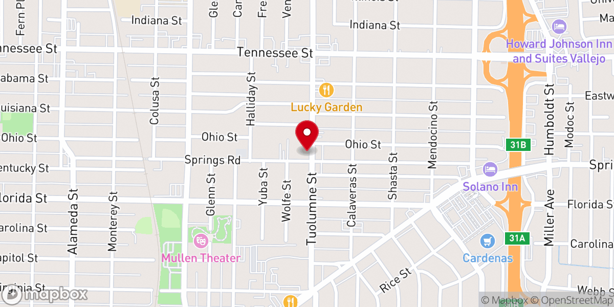Map showing location of First Filipino Baptist Church