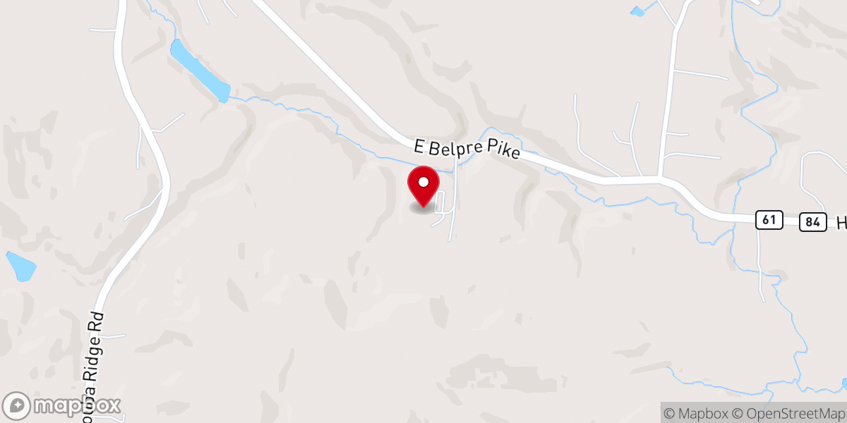Map showing location of Gospel Baptist Church
