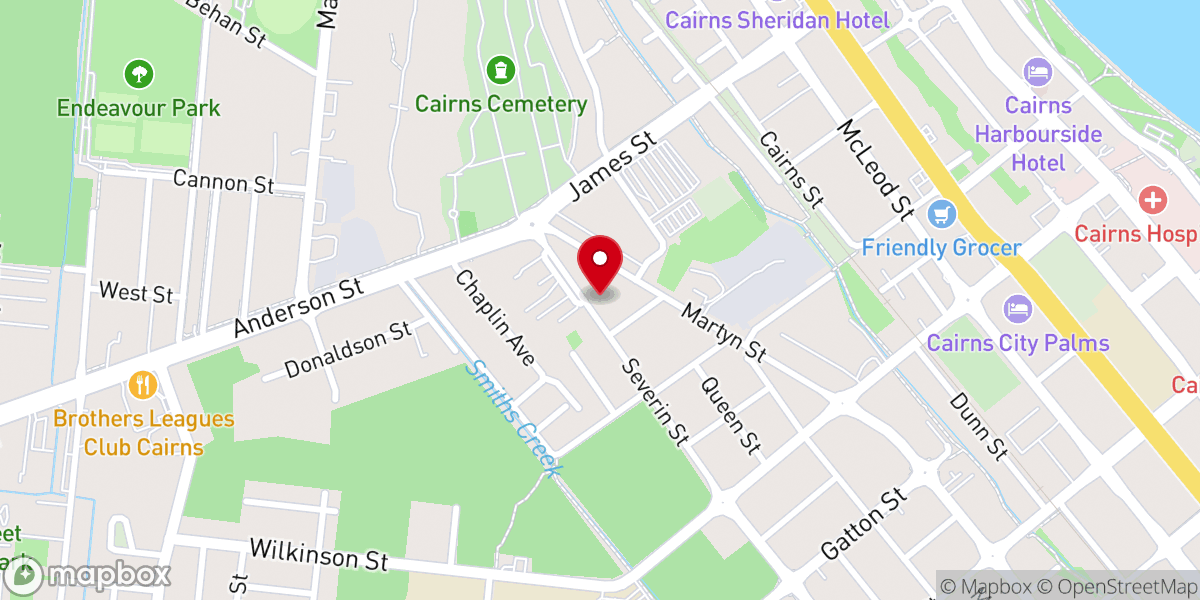 Map showing location of Trinity Lutheran Church