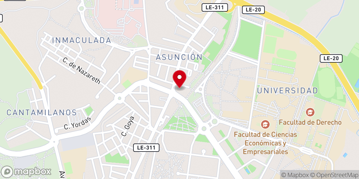 Map showing location of Iglesia de la Asunción de Nuestra Señora