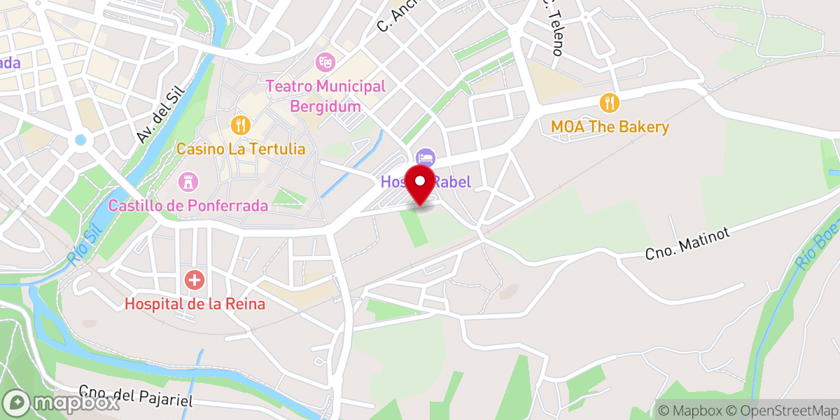 Map showing location of Albergue de Peregrinos San Nicolás de Flue