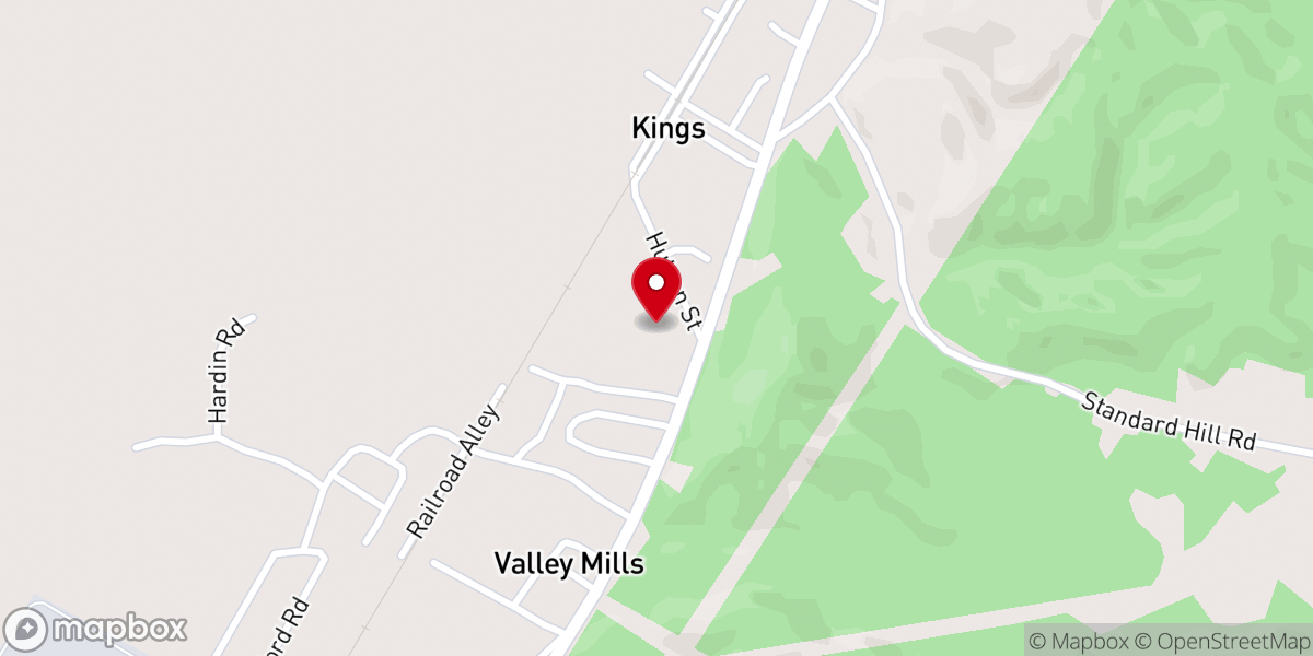 Map showing location of Bethlehem Missionary Baptist Church